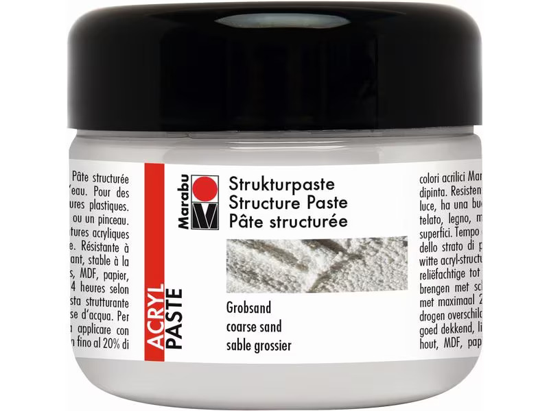 Marabu Modellierpaste Grobsand 225 ml, Weiss