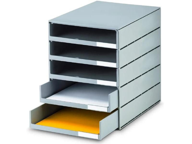 Styro Schubladenbox Styroval Pro, 5 Schubladen, Grau