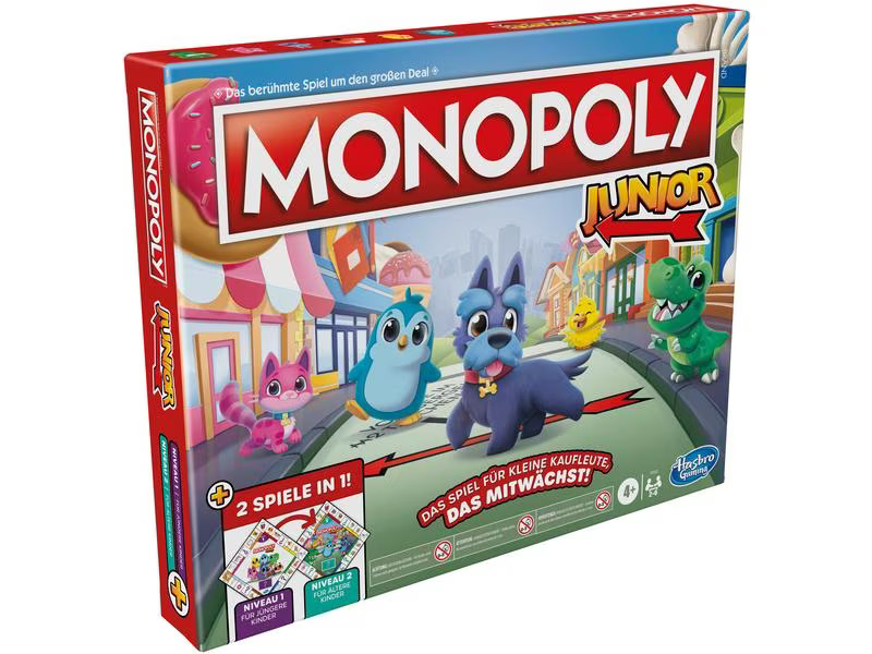 Hasbro Gaming Familienspiel Monopoly Junior -DE-