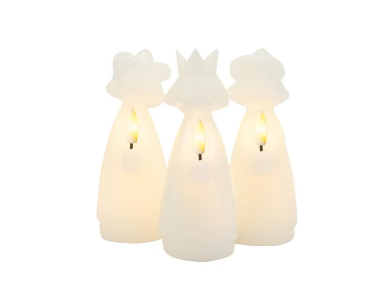 Sirius LED-Kerzen Set Drei Könige Maria, Weiss