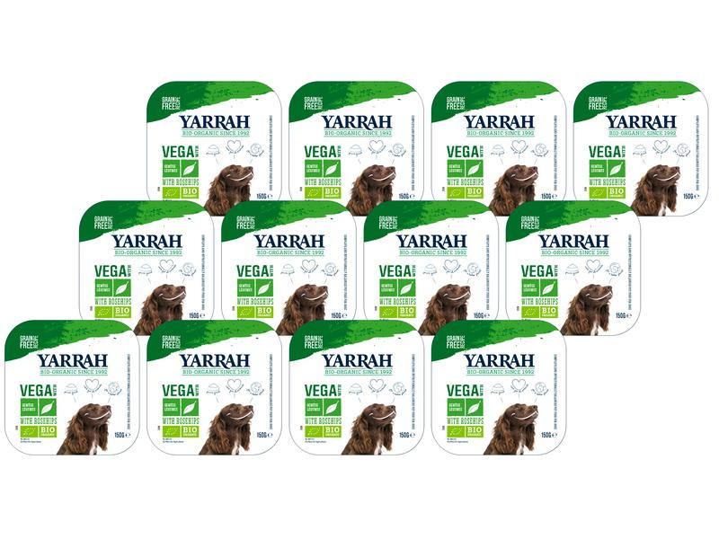 Yarrah Nassfutter Bio Vega, 12 x 150 g