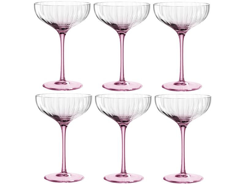 Leonardo Champagnerglas Poesia 260 ml, 6 Stück, Rosa