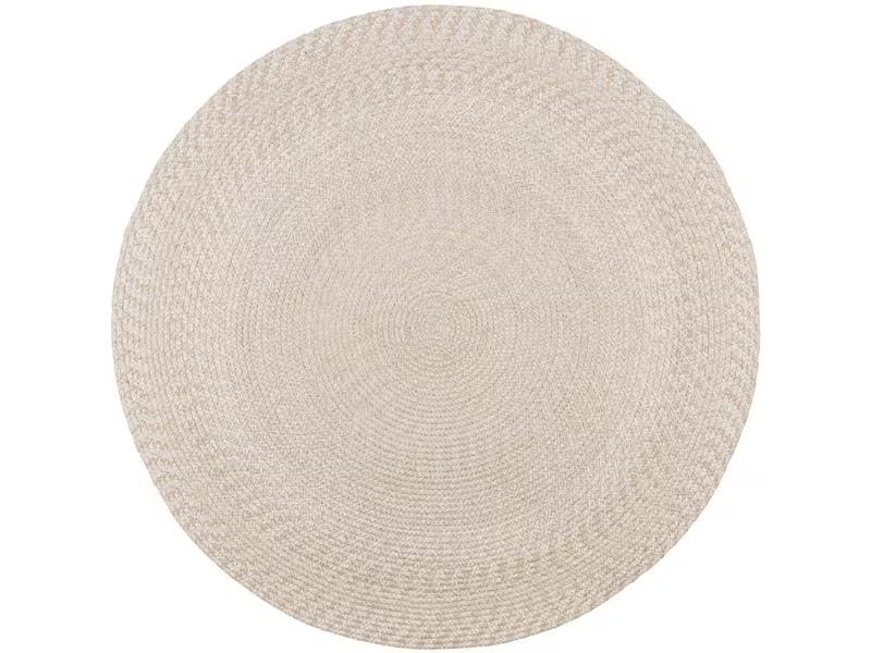 House Nordic Teppich Menorca Ø 120 cm, Hellbeige