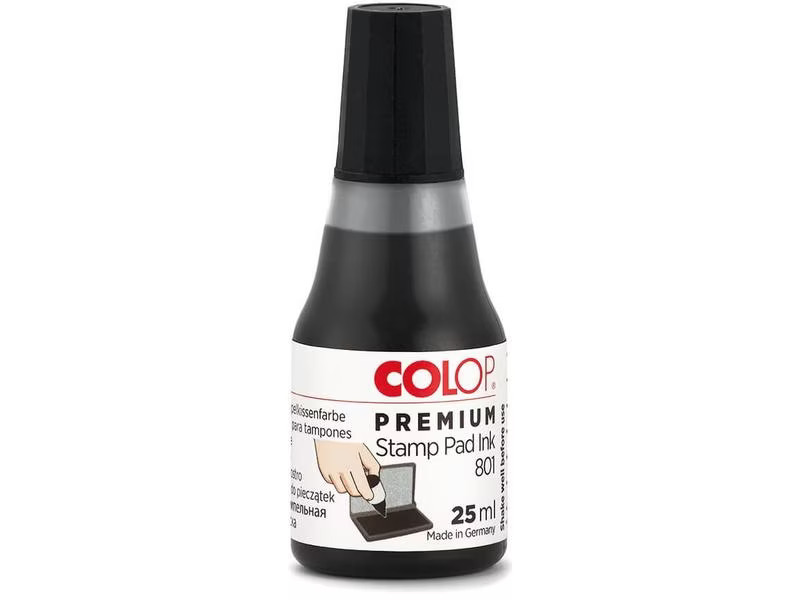 Colop Stempelfarbe 801, 25 ml, Schwarz