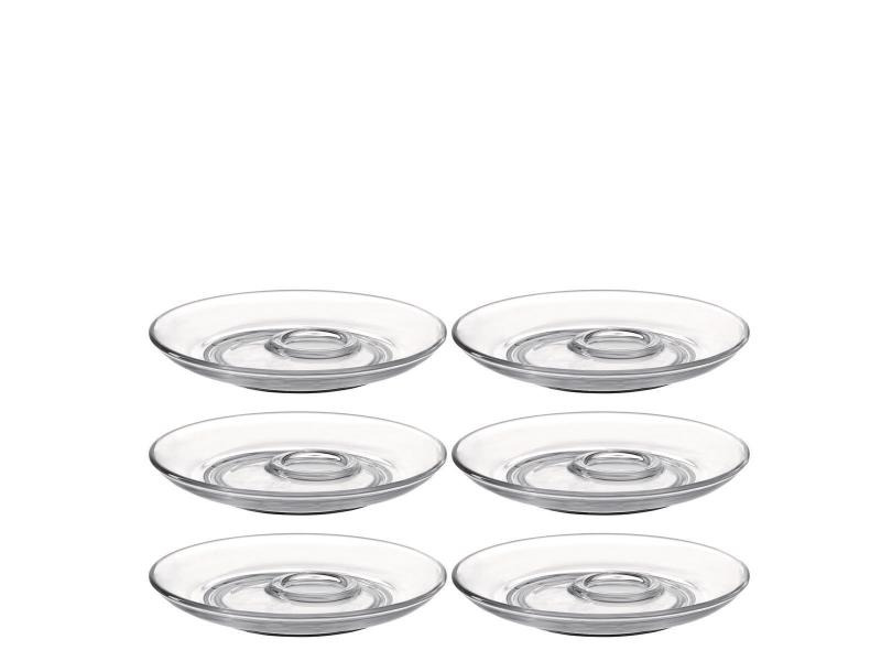 Leonardo Untertasse Senso Ø 14.5 cm, 6 Stück, Transparent