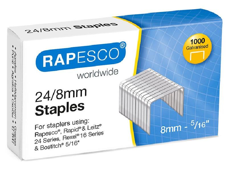 Rapesco Heftklammer 24 / 8 mm, 1000 Stück
