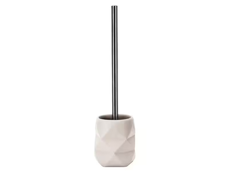 Kleine Wolke Toilettenbürste Crackle bastfarben, Polyresin