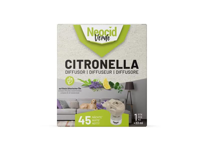 Neocid Expert Mückenstecker Verde Citronella Diffusor, 1 Stück
