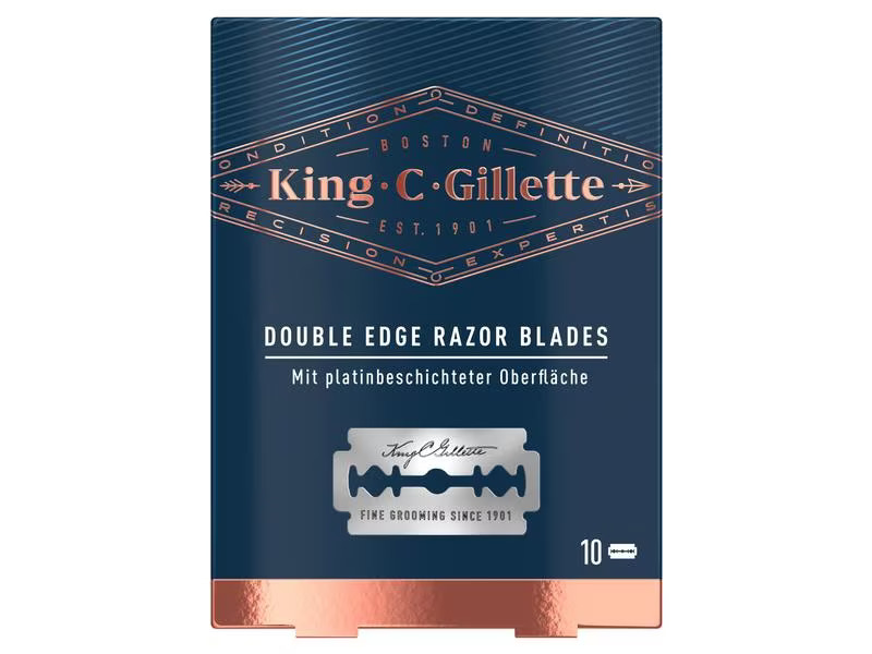 King C. Gillette Systemklingen 10 Stück