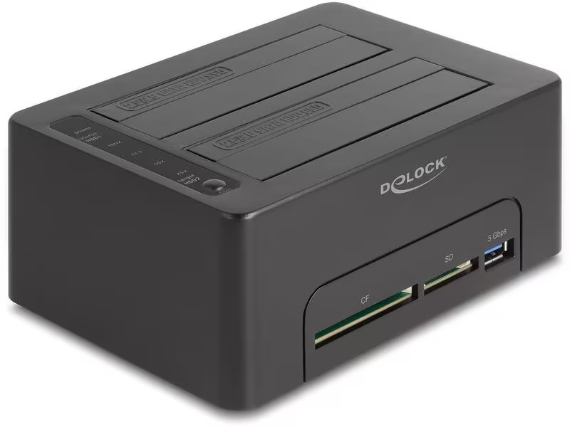 Delock Docking- und Klonstation USB-C – 2 x SATA HDD/SSD
