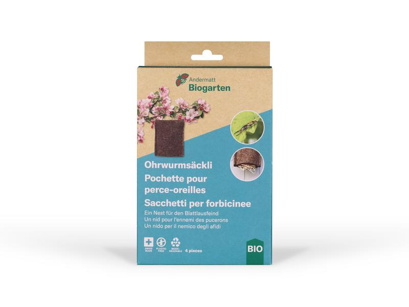 Andermatt Biogarten BIO Ohrwurmsäckli, 4 Stück