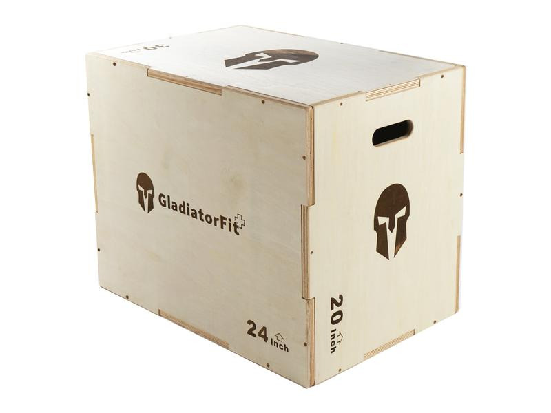 Gladiatorfit Sprung-Plyobox aus Holz 3 in 1