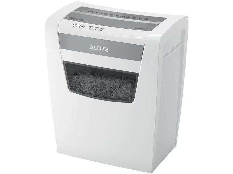 Leitz Bürogeräte Aktenvernichter IQ Office S P-4, 12 Blatt