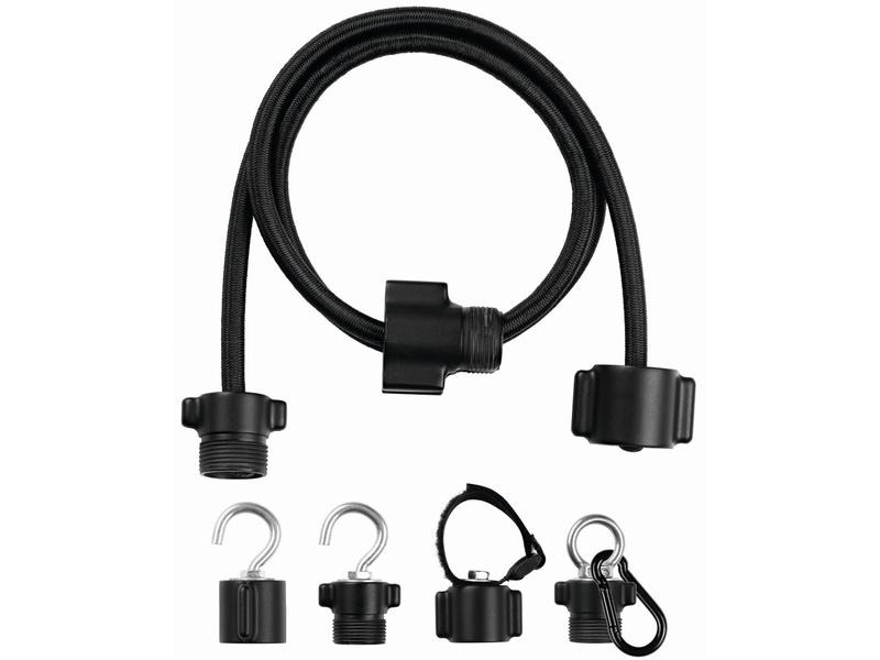 Modulfix Gummi-Spannseilset Modulfix, 100 cm, Schwarz