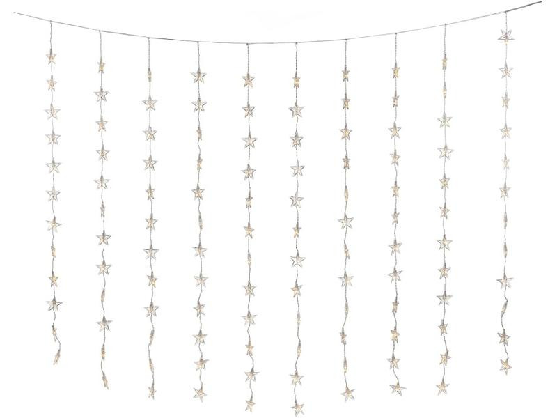 Konstsmide LED-Lichtervorhang mit Sternen 120 LED, 1.4 m