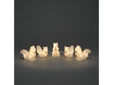 Konstsmide LED-Figur Eichhörnchen, 5 x 8 LED