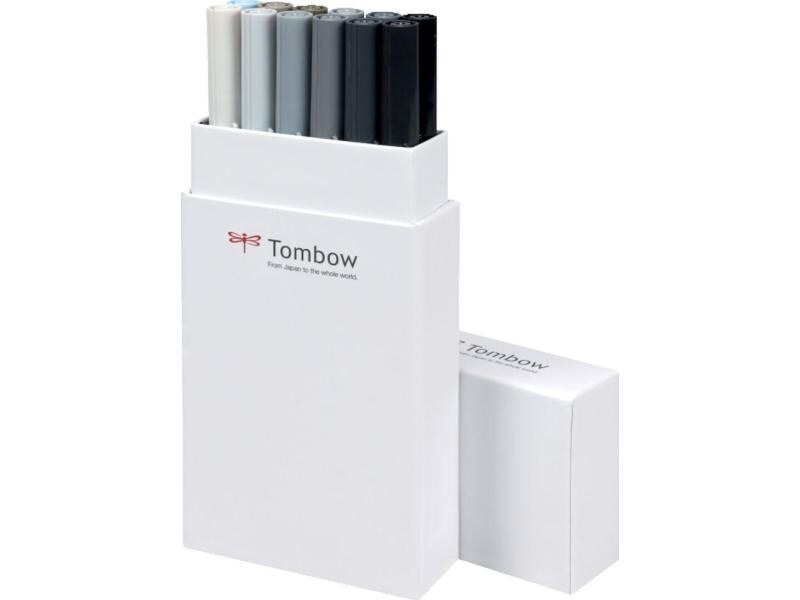 Tombow ABT 12 Stück, Grautöne