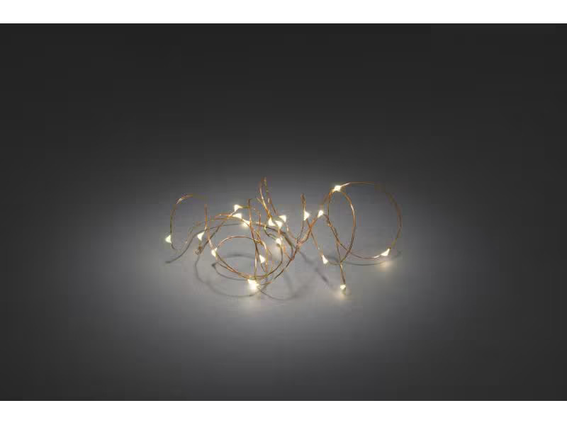 Konstsmide LED Lichterkette Angel Hair 1.9 m 20 LED, Kupfer