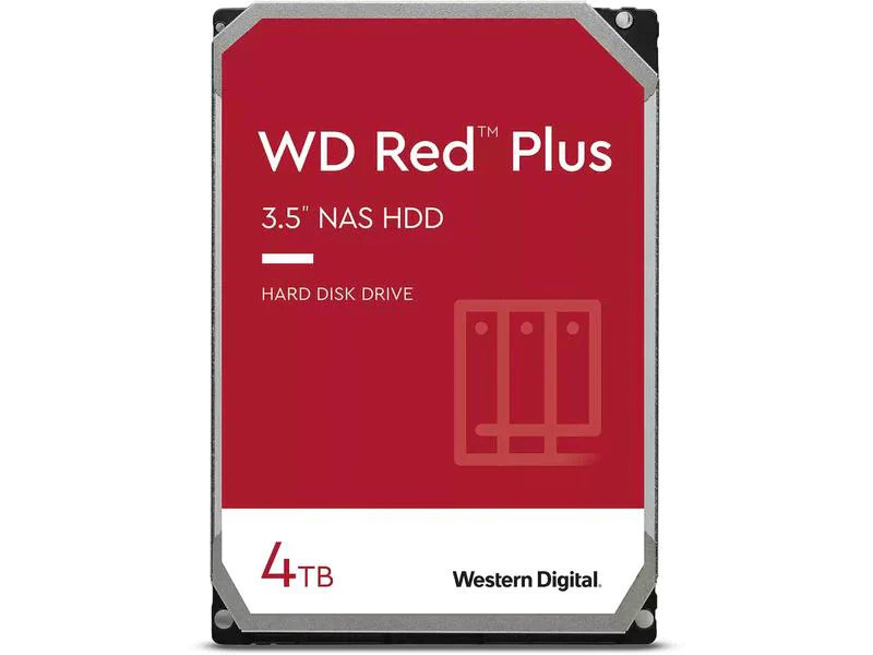 Western Digital Harddisk WD Red Plus 3.5 SATA 4 TB