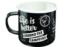 Nostalgic Art Universaltasse Life Is Better 360 ml, 1 Stück, Schwarz