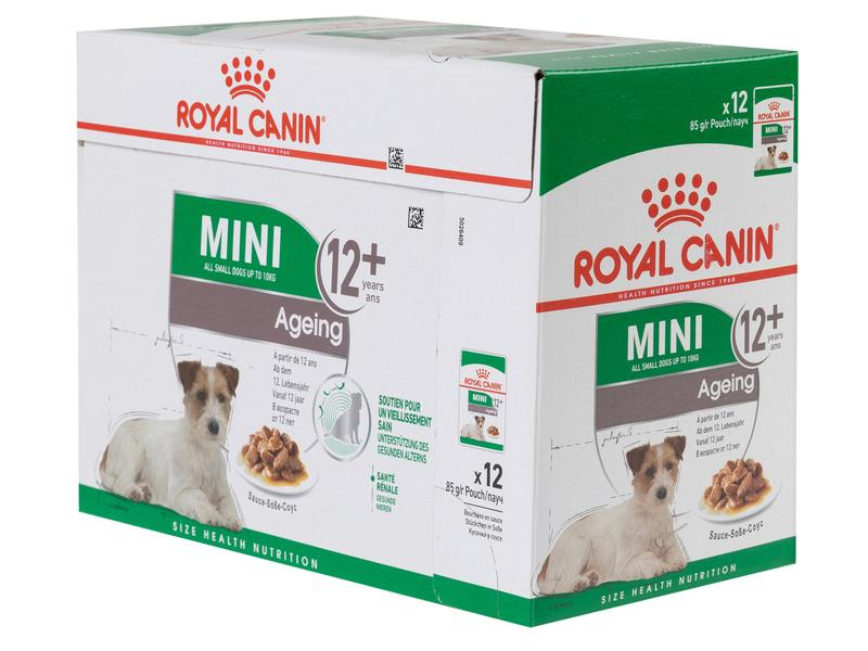 Royal Canin Nassfutter Health Nutrition Mini Ageing 12+ Sauce, 12 x 85 g