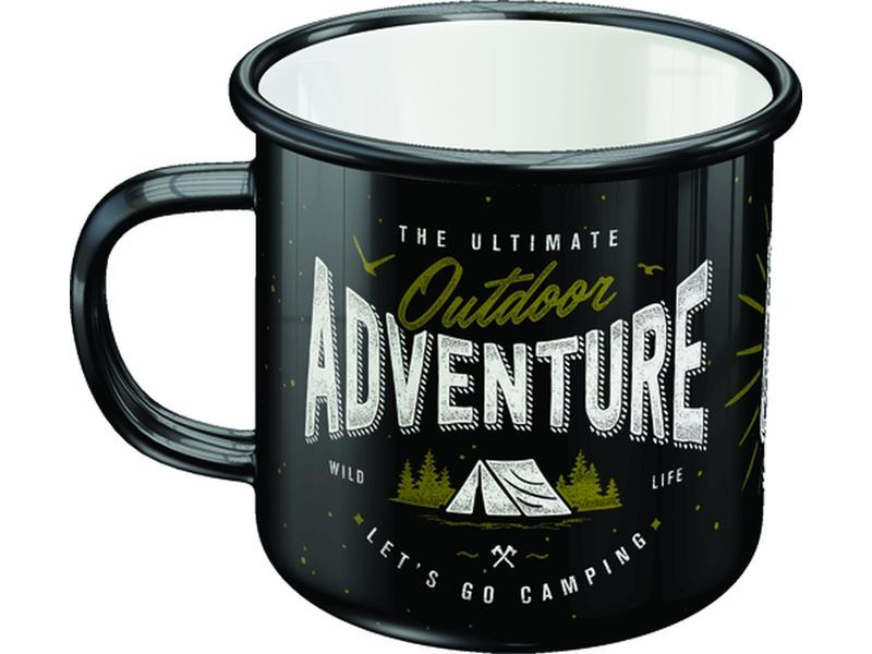 Nostalgic Art Universaltasse Outdoor Adventure 360 ml, 1 Stück, Schwarz