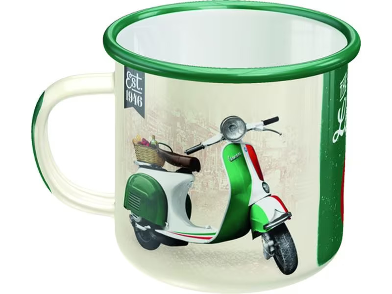 Nostalgic Art Universaltasse Vespa 360 ml, 1 Stück, Gelb/Grün