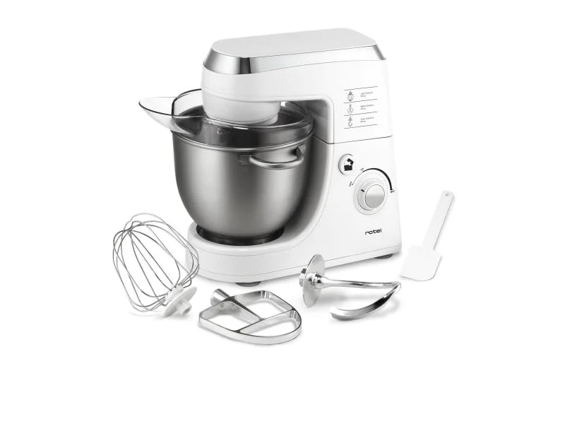 Rotel Küchenmaschine Power Mix 441 Weiss/Silber
