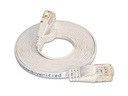 SLIM Slimpatchkabel RJ-45 - RJ-45, Cat 6, UTP, 0.5 m, Weiss