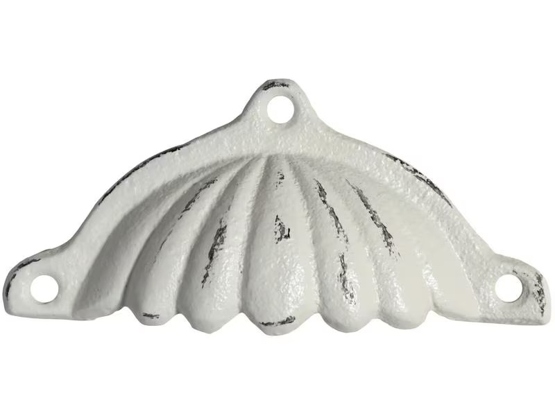 Chic Antique Möbelgriff mit Rillen 5 x 12 cm, antik Crème