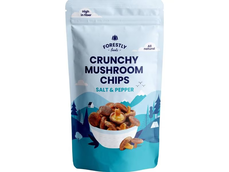 Forestly Foods Crunchy Mushroom Chips – Salz &amp; Pfeffer 50 g