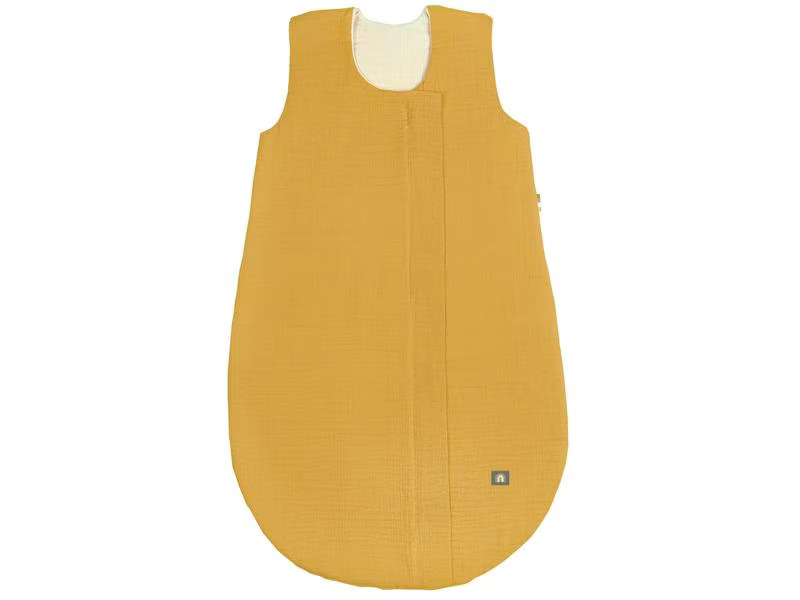 Odenwälder Baby-Sommerschlafsack Musselin Mustard Gr. 80