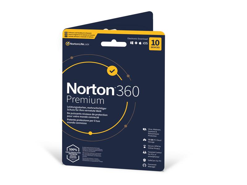 Norton Norton 360 Premium Sleeve, 10 Device, 1 Jahr