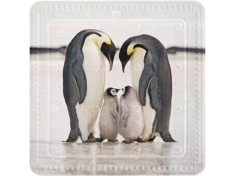 Kleine Wolke Duschwanneneinlage Jackson Pinguin Schwarz/Weiss