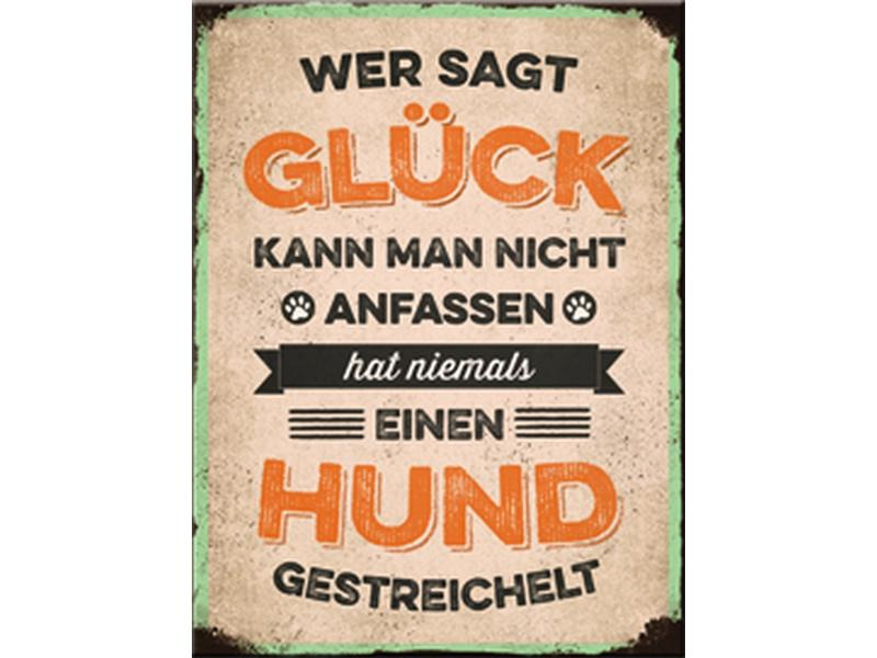Nostalgic Art Haftmagnet Glück Hund 1 Stück, Mehrfarbig