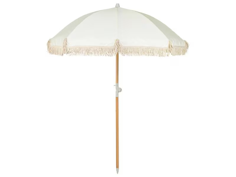 KOOR Sonnenschirm Boho Off-White, 180 cm