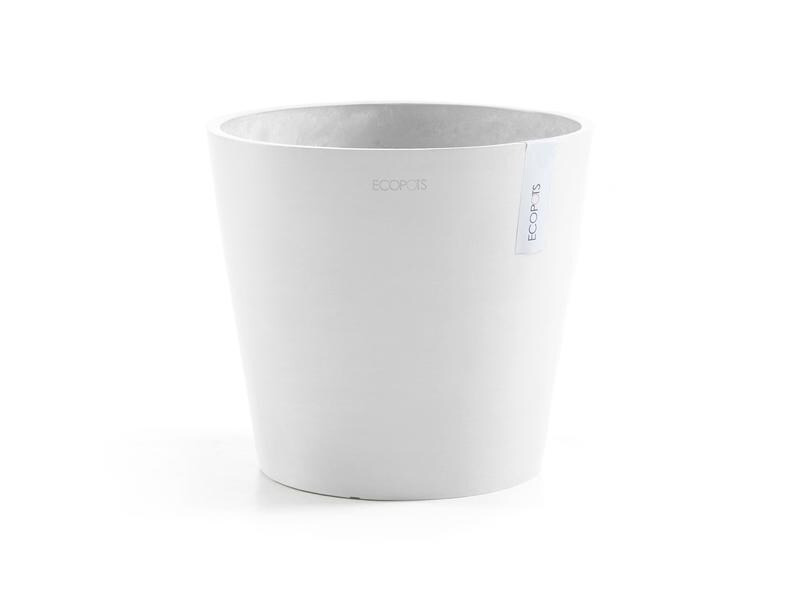 Ecopots Pflanzentopf Amsterdam 40, Weiss