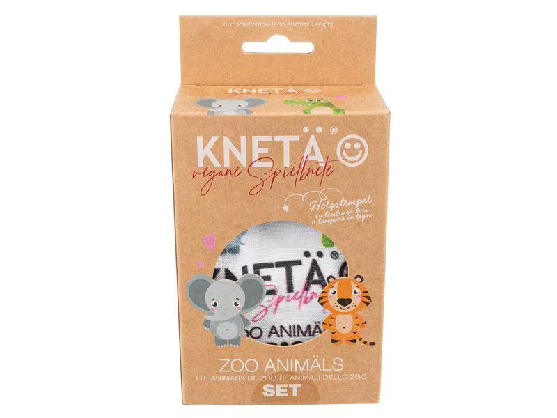 KNETÄ Holzstempel Set Zoo Animäls