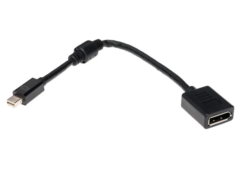 Delock Adapter Mini-DP - DP 4K, schwarz, 15cm