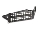 Delock Patchpanel 48 Port Keystone, 19 Rack mit Entlastungsschiene