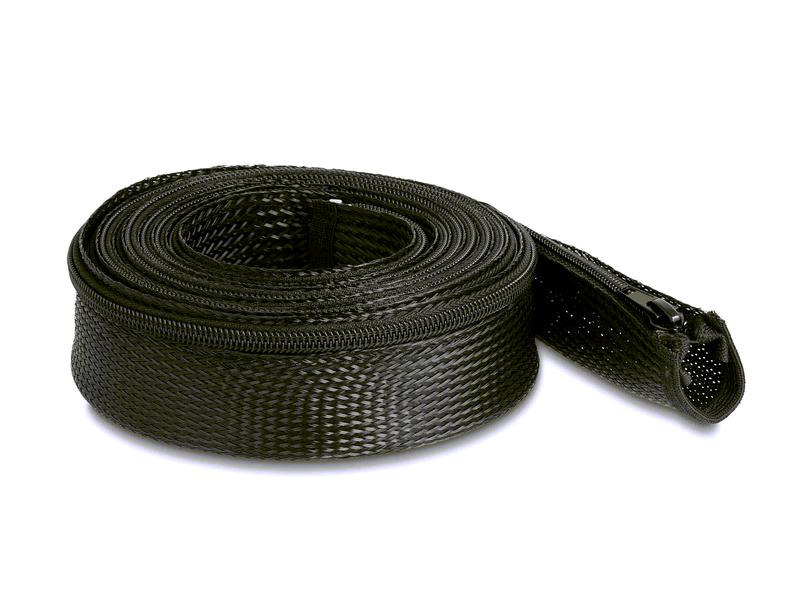 Delock Kabelschlauch 3 m x 50 mm, mit Reissverschluss, Schwarz