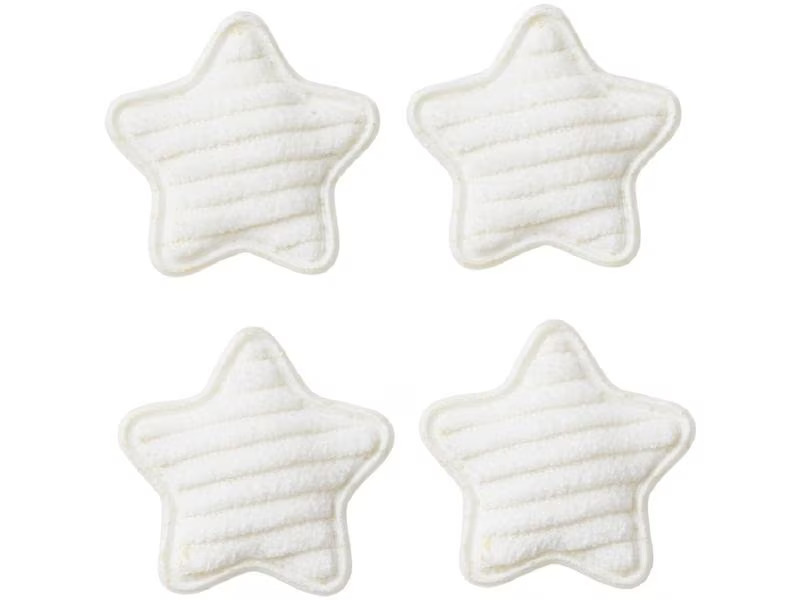 HobbyFun Mini-Utensilien Stoff Stern Weiss