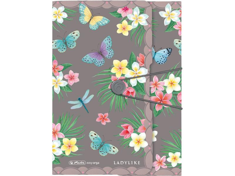 Herlitz Gummibandmappe Ladylike Butterflies PP, A4