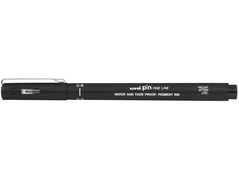Uni Fineliner PIN 0.8 mm, Schwarz