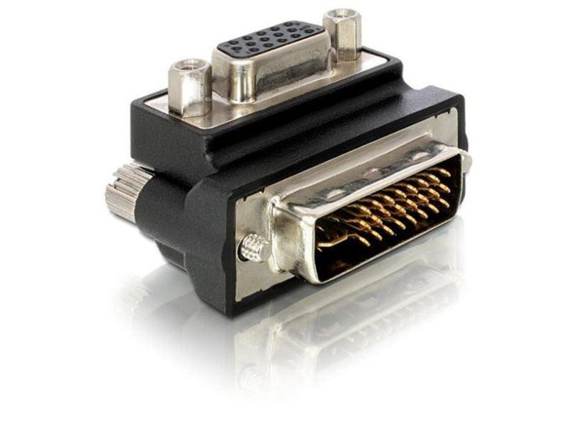 Delock Winkeladapter DVI-I - VGA  m-f