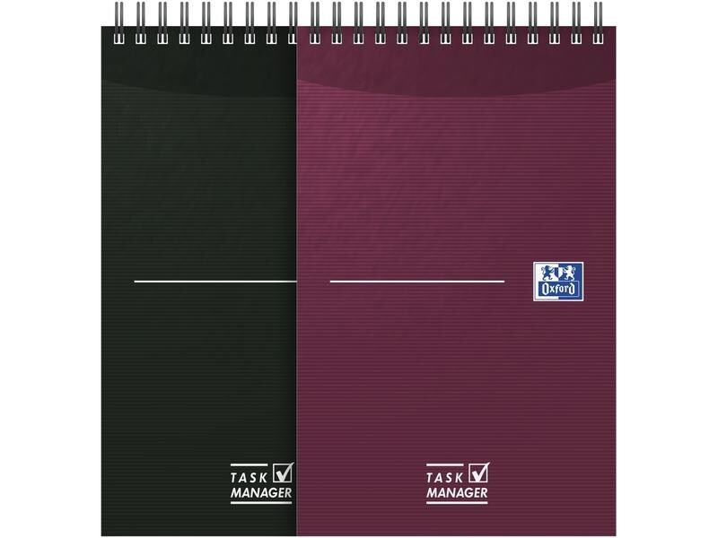 Oxford Notizbuch Schwarz, Aubergine