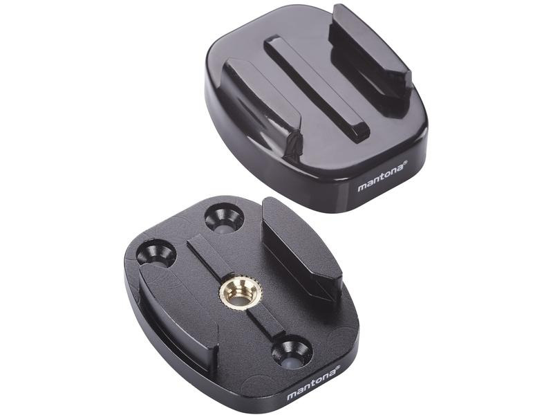 Mantona Schnellwechselplatte Set GoPro 1/4 Zoll