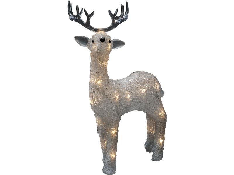 Konstsmide LED-Figur Acryl Rentier, 31.5 cm, Klar