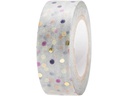 Rico Design Washi Tape Punkte 1.5 cm x 10 m, Blau Mix