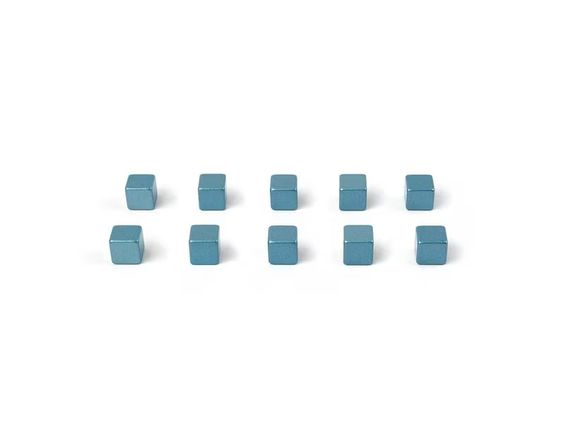 Trendform Haftmagnet Kubiq 10er Set , Blau